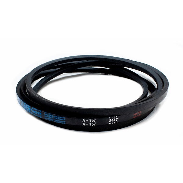 D&D A157 Classical V-Belt, 159 in Outside Length, 1/2 in Top Width, 1 Ribs A157 - main